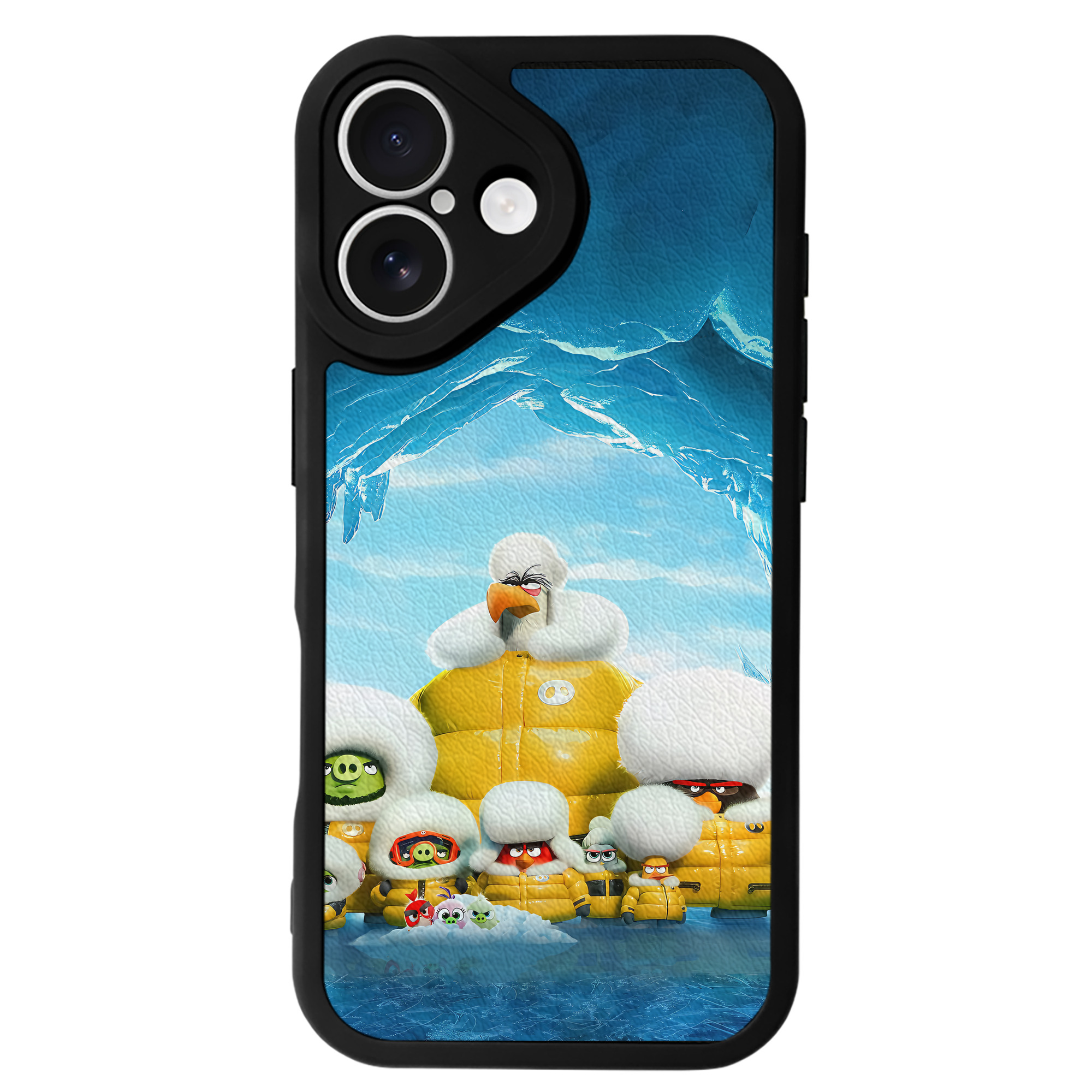 （画像用） Angry Birds アングリーバード 【iPhone 16シリーズ対応】シリコンスマホケース（レザー調） 材質：シリコン